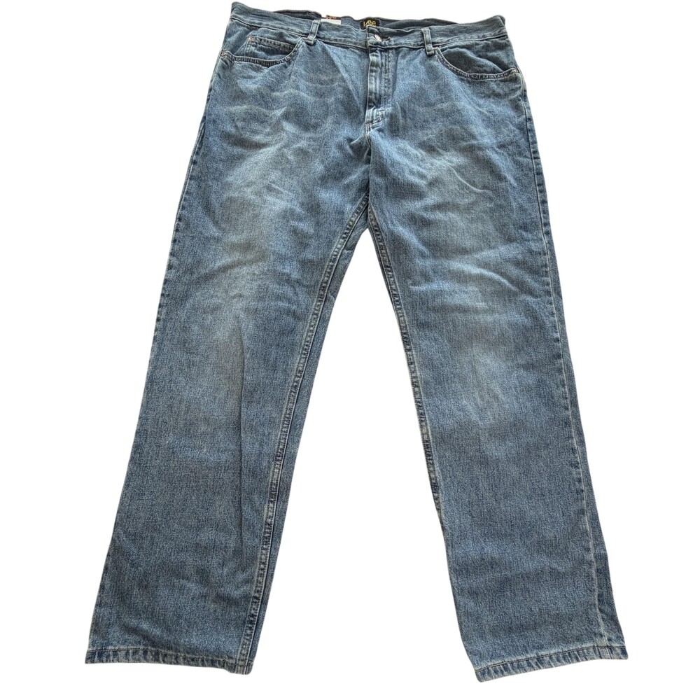 Lee Wylie Jeans Mens 42x32 Blue Regular Fit Straight Leg Denim Medium Wash